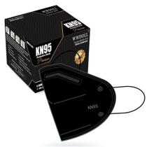 01 Máscara KN95 Premium Descartável Preta WWDoll com Filtro