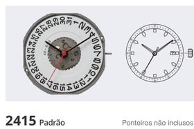 01 Mecanismo 2415 padrão com exibição de data na posição 3h