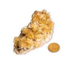 01 Mica Amarela Pedra Bruto 200 a 250g 7 a 10cm Tipo A