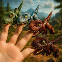 01 Mini Dinossauros Miniatura Morde Dedo Baby Jurassic Diversão Infantil Meninas Meninos Dino Morde Dedo