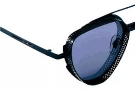 01 Óculos Sol Retrô Vintage Lente Solar Unissex Rb Uv armação oculos masculina feminina metal rave 400 alok masculino feminino escura preta