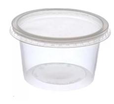 01 Pacote com 25 Potes Redondo com Tampa Cristalcopo Descartável de 500ml