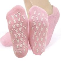 01 Par de Meias ou Luvas Silicone Hidratante Cicatrizante Pele Seca Saúde Spa