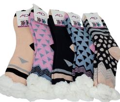 01 Par Meia Meião Térmica Super Quente Inverno Peluciada Interna Mulher H24643