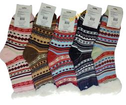 01 Par Meia Térmica Lã Feminina Grossa Para Inverno Calça 35 a 40 Antiderrapante