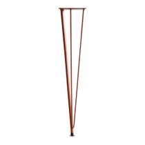 01 Pé De Mesa Nantes Hairpin Legs Cobre 75cm Para Tampos Madeira