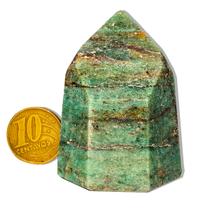 01 Ponta Aventurina Verde Natural 50 a 100g 5 a 7cm Tipo B