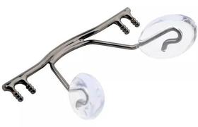 01 Ponte Plaqueta Metal Armação 3 Três Peça Silhouette Óculo