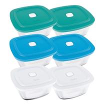 01 Pote Vidro Temperado Facilita Vap 2L Com Tampa Marinex