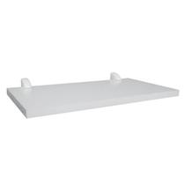 01 Prateleira 65x22 MDF Branco Com Suporte Tucano - Compmovel