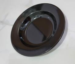 01 Prato Esmaltado Original Ágata 22cm Cor Preto Postagem Rápida