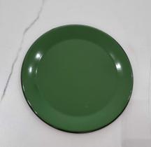 01 Prato Esmaltado Sobremesa Original Ágata 20cm Cor Verde Postagem Rápida 01 Prato Esmaltado Sobremesa Original Ágata 20cm Cor Verde Postagem Rápida