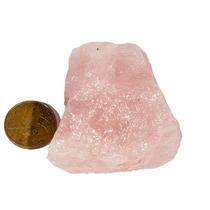 01 Quartzo Rosa Pedra Bruto Natural 50 A 70mm 70g Classe B