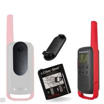 01 Rádio Motorola T210br Com Bateria E Clip De Cintura Kit Unidade