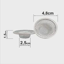 01 Ralo Pia Japones Lavat / Tanque Aço Inox Ralinho