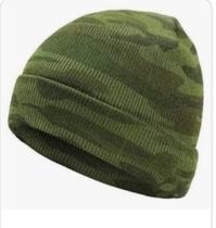 01 Touca Lã Camuflada exército gorro estilo militar frio intenso la simples sem forro