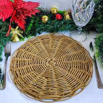 01 unidade de jogo americano redondo sousplat para mesa posta natal, páscoa, dia das mães 01 unidade de jogo americano redondo sousplat para mesa posta natal, páscoa, dia das mães