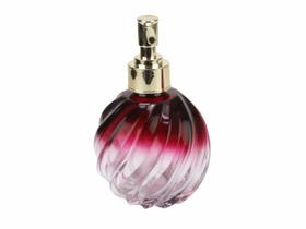 01 Vidro Lavabo Espiral Degrade Vinho 250ml Porta Sabonete