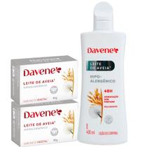 01UN Hidratante + 2UN Sabonete Leite De Aveia Hipoalergenico