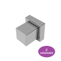 02 Acabamentos Registro Quadrado Abs Padrão Deca 1/2 e 3/4