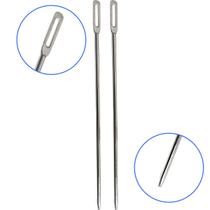 02 Agulhas Passar Fita Passador Cordão Puxar Elástico 18cm 02 Agulhas Passar Fita Passador Cordão Puxar Elástico 18cm