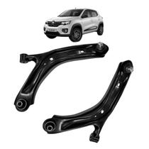 02 Bandeja Suspensão Com Pivô Dianteira Kwid 2017 A 2020 Nakata
