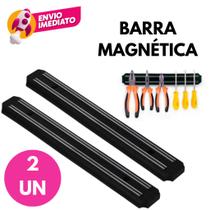 02 Barra Magnética 50Cm Imã Suporte Utensilios Organizador Facas Tesoura Ferramentas Chave