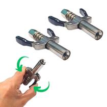 02 Bico Acoplador Engraxar Industrial Duplo Bomba Granel 02 Bico Acoplador Engraxar Industrial Duplo Bomba Granel