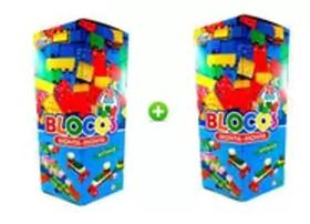 02 Blocos de montar 28 peças Cada monta-monta Brinquedo infantil - Mini Toys