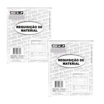 02 blocos de Requisição de Material com 100 folhas - SD