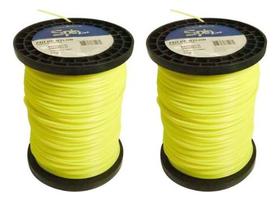 02 Bobina Fio Nylon Roçadeira 3mm Redondo 2kg 248 Mts Spin 02 Bobina Fio Nylon Roçadeira 3mm Redondo 2kg 248 Mts Spin