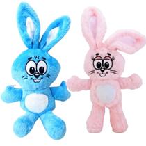 02 Brinquedos Pelucia Coelhinho Sansao e Dalila 35cm Turma da Monica