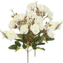 02 Buquês de Rosa do Campo X5 Artificial 31cm 02 Buquês de Rosa do Campo X5 Artificial 31cm