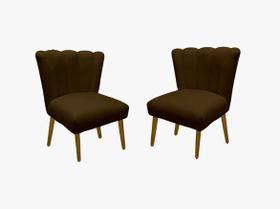 02 Cadeira Pétala Flor Para Sala de estar Penteadeira 02 Cadeira Pétala Flor Para Sala de estar Penteadeira