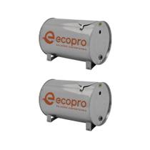 02 Caixa D'água Inox P/ Aquecedor Solar - Reservatório Auxiliar