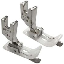 02 Calcador Guia Direito Esquerdo Pesponto 3,2mm Reta Teflon