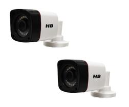 02 Câmera Sistema Segurança Cctv Hb Tech Hb 401 Híbrido 4 Em 1 720p 2.8 Mm 20 Metros
