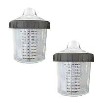 02 Canecas Completa 600ml SPW - Copo Externo, Refil Camisa, Tampa, Anel