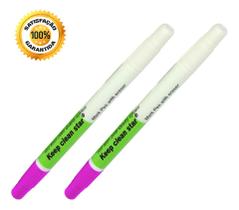 02 Canetas Mágica Apagável Com Água Riscar Feltro Rosa