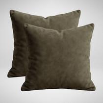 02 Capas de Almofada 50x50cm Decorativas Sala Sofá Quarto Cama 50x50 cm Glamour