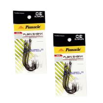 02 Cartela De Anzol Pinnacle Plain Shank Kh-11112 1971 Black Maruri - n6/0