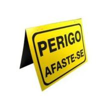 02 Cavalete Amarelo Ou Branco Perigo Afaste-se Escolher Cor 02 Cavalete Amarelo Ou Branco Perigo Afaste-se Escolher Cor