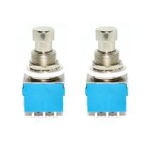 02 Chave FootSwitch 3PDT Solda PCI Momentânea Pedal Guitarra 02 Chave FootSwitch 3PDT Solda PCI Momentânea Pedal Guitarra