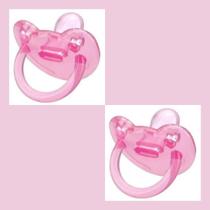 02 Chupeta De Silicone Nº 2 Ortodôntica E Calmante Rosa - Kuka 02 Chupeta De Silicone Nº 2 Ortodôntica E Calmante Rosa - Kuka