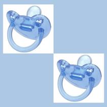 02 Chupetas De Silicone Nº 1 Ortodôntica E Calmante Azul - Kuka 02 Chupetas De Silicone Nº 1 Ortodôntica E Calmante Azul - Kuka