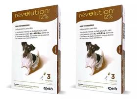 02 Combos Antipulgas Revolution 12% Cães 5,1 E 10kg Zoetis 02 Combos Antipulgas Revolution 12% Cães 5,1 E 10kg Zoetis