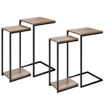 02 Conjuntos de Mesas Laterais Decorativas Industrial D01 Design Demolição - Lyam Decor 02 Conjuntos de Mesas Laterais Decorativas Industrial D01 Design Demolição - Lyam Decor