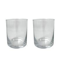 02 Copos Vidro 400ml Drink Whisky Suco Água Vital Fracalanza