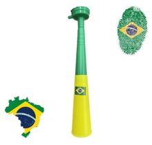 02 Corneta Do Brasil Para Copa Do Mundo Hexa Festas Vuvuzela - MIX