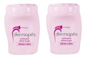 02 Creme Afinar Hidrata Os Pés Dermopés 230g - Abelha Rainha